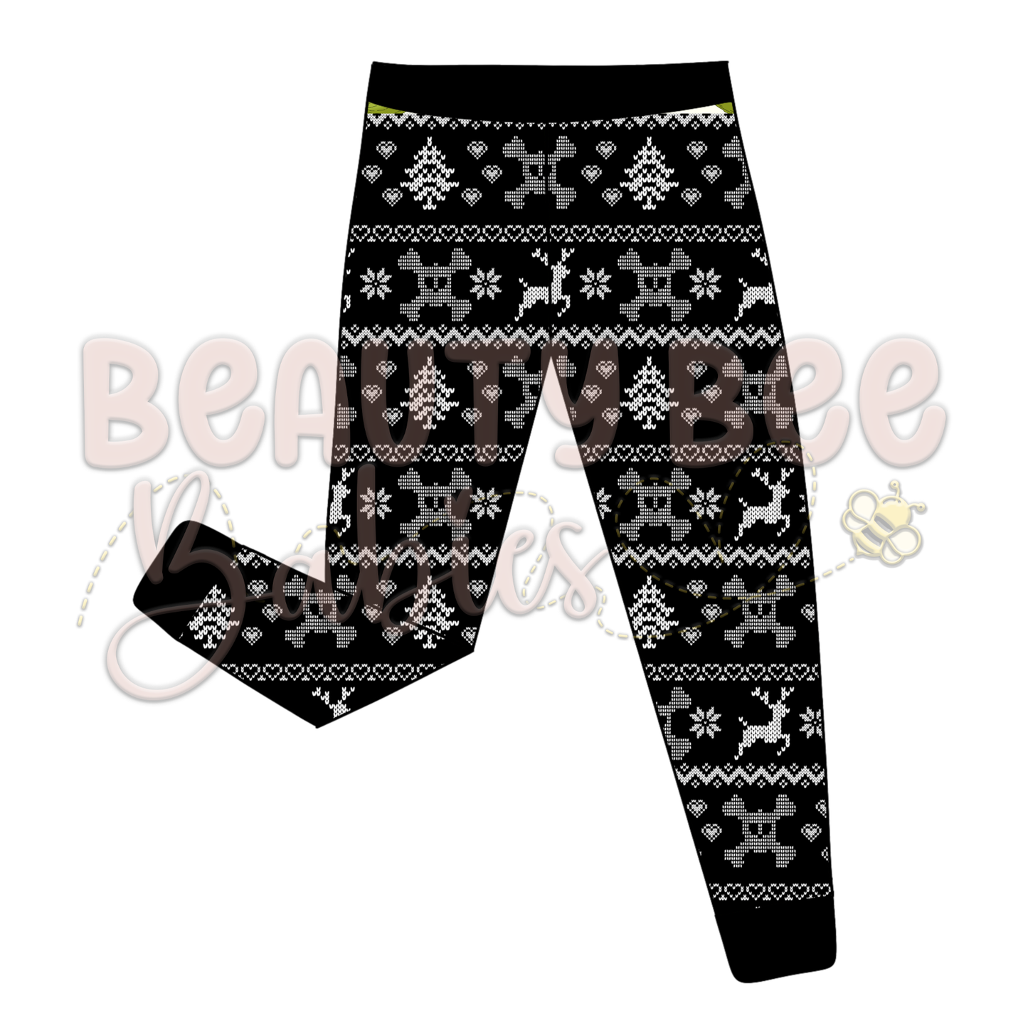 PREORDER Grunge Christmas Sweater Pajama Pants Bamboo Viscose