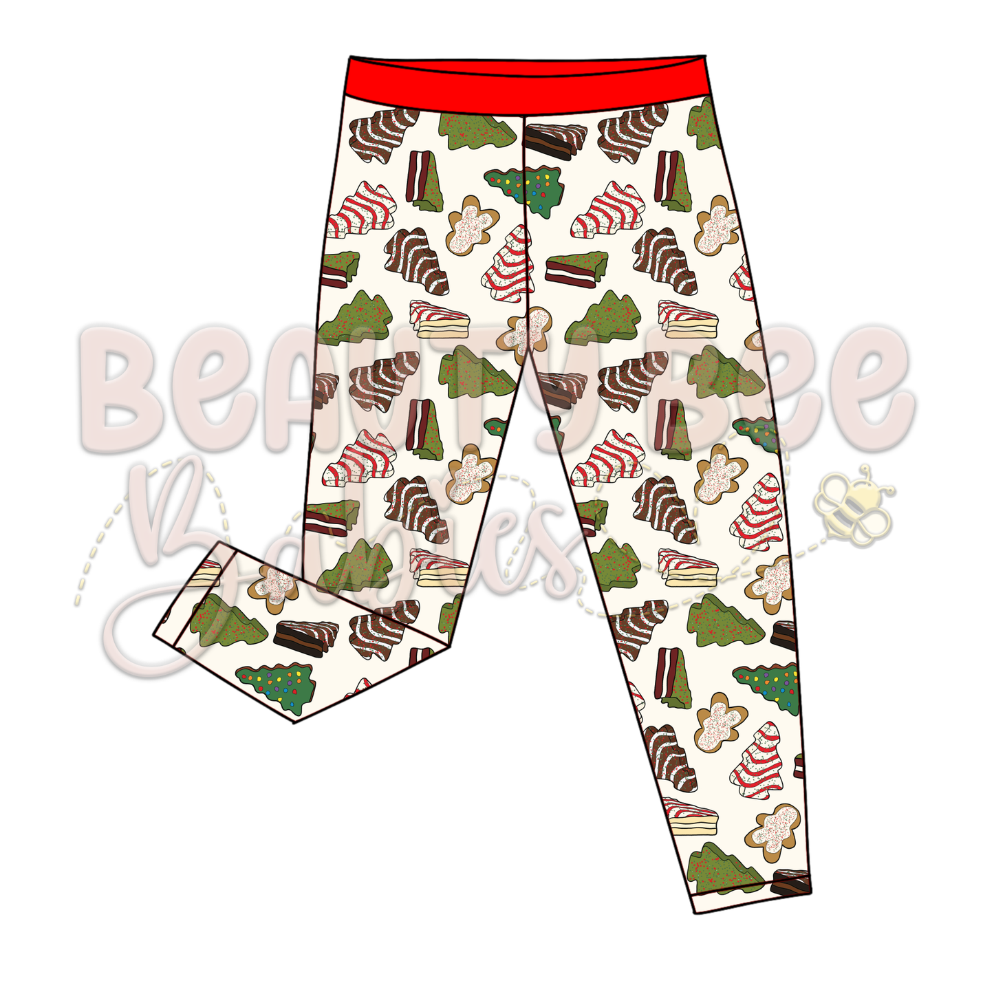 PREORDER Christmas Cakes Pajama Pants Bamboo Viscose