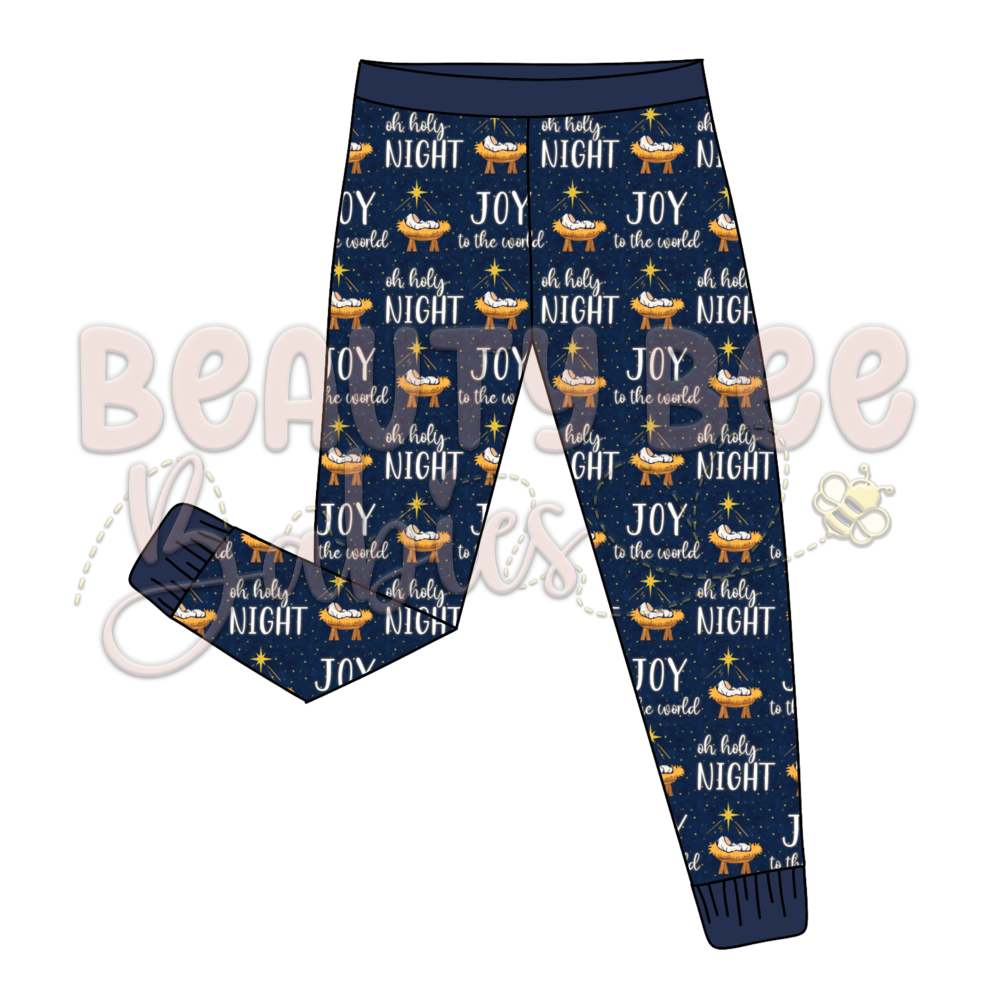 PREORDER Oh Holy Night Pajama Pants Bamboo Viscose