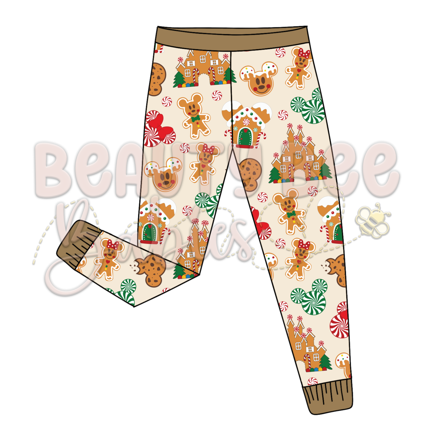 PREORDER Christmas Cookies Pajama Pants Bamboo Viscose