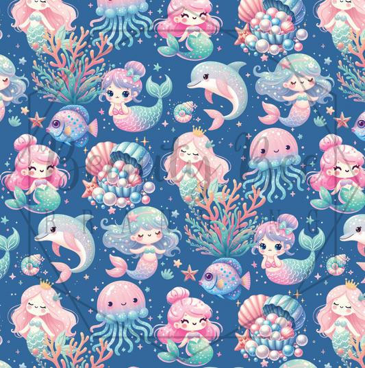 Mermaid Dreams SEAMLESS PATTERN