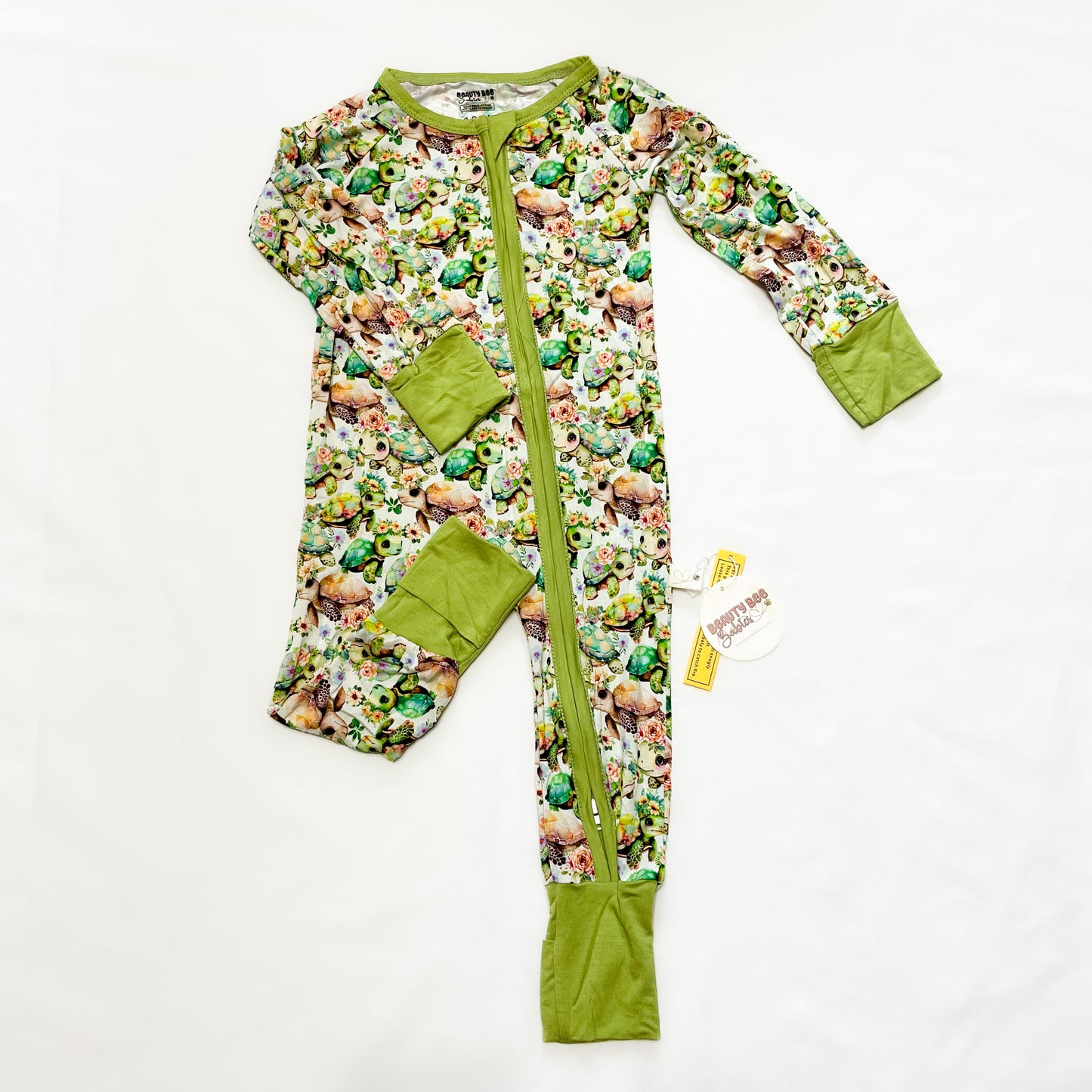 IN STOCK Floral Turtles Bamboo Viscose Pajamas