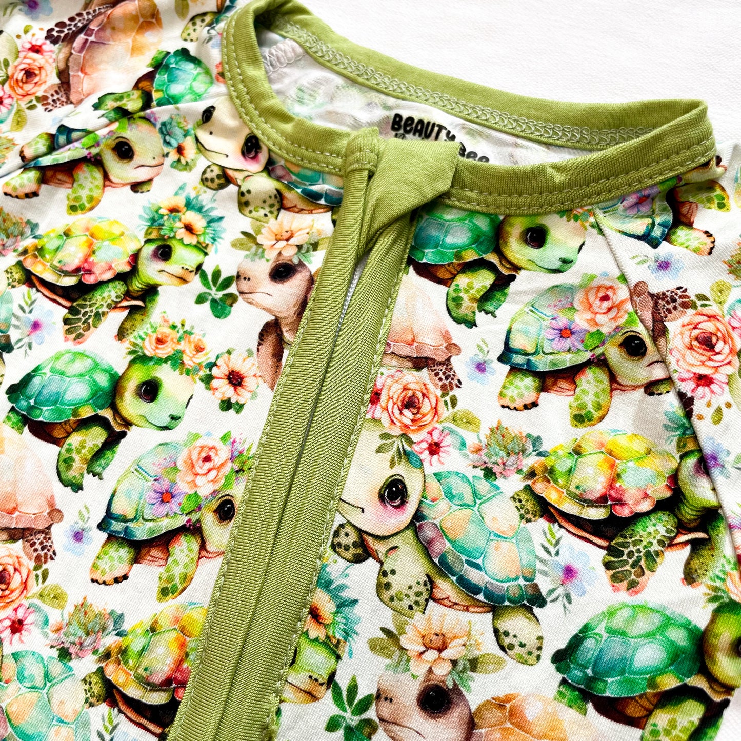 IN STOCK Floral Turtles Bamboo Viscose Pajamas