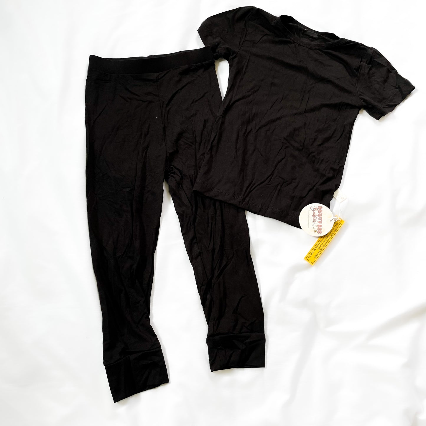 IN STOCK Black Bamboo Viscose Pajamas