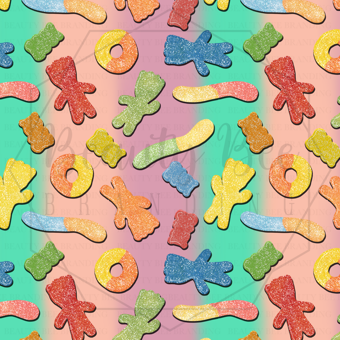 Sugar Rush Mash Up Gradient V1 SEAMLESS PATTERN