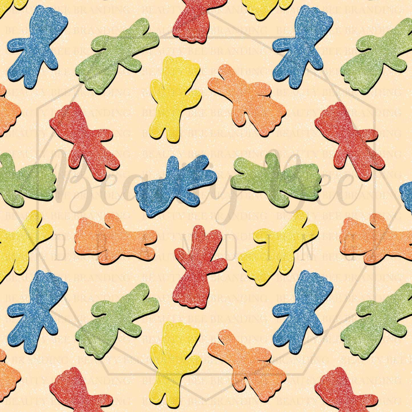 Sugar Rush Sour Patch Neutral SEAMLESS PATTERN