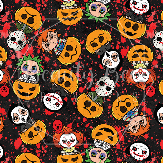 Spooky Friends SEAMLESS PATTERN