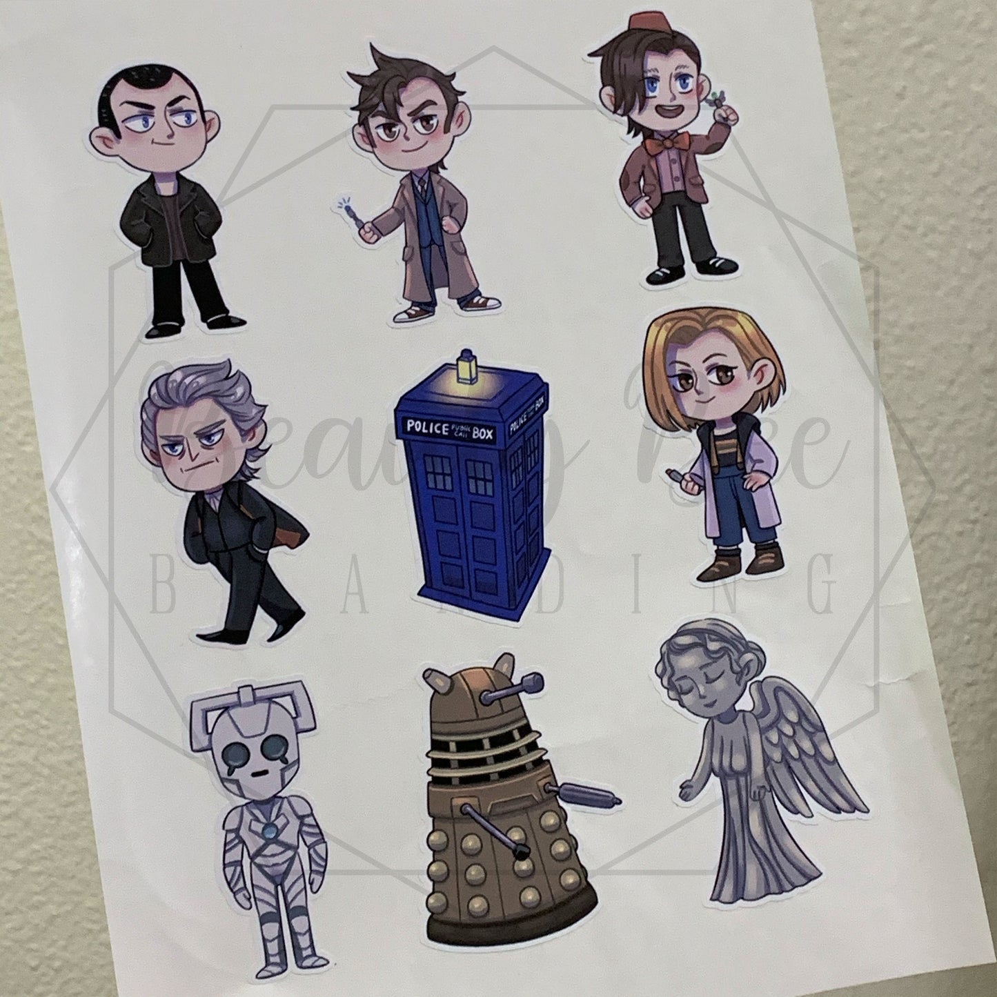 Doctor Who Sticker Sheet