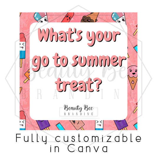 Summer Interactive Post 2 Editable Template