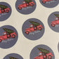 Christmas Trucks Christmas Gift Tag Stickers