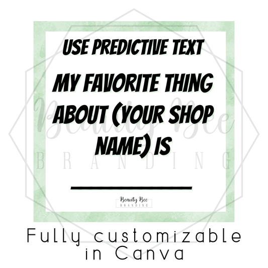 Summer Interactive Post 4 Editable Template