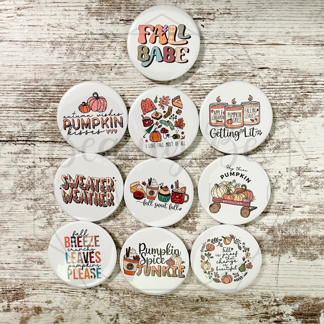 Retro Christmas BUTTONS