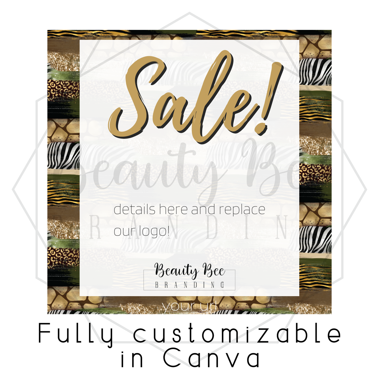 Sale Safari Editable Template