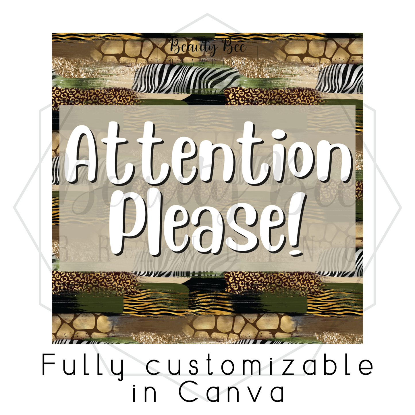 Announcement Safari Editable Template