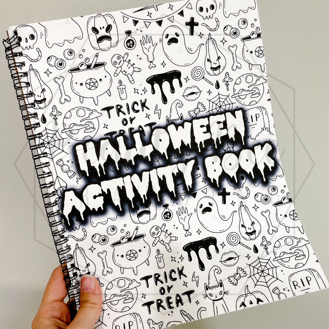 Halloween Activity Coloring Book