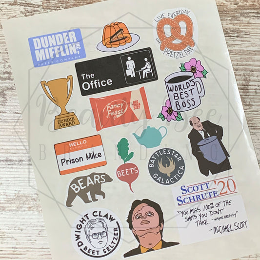 The Office Sticker Sheet