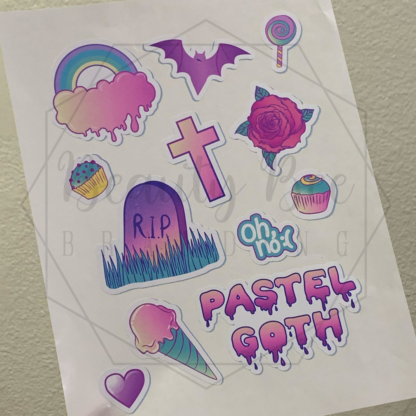 Pastel Goth Sticker Sheet