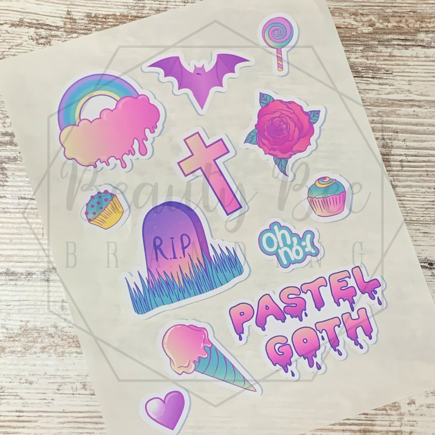 Pastel Goth Sticker Sheet