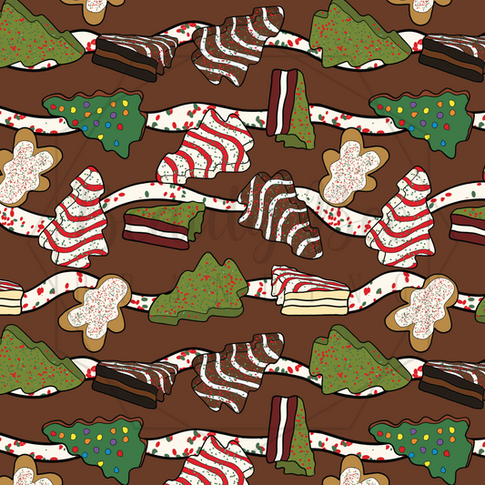 Christmas Snacks Chocolate SEAMLESS PATTERN