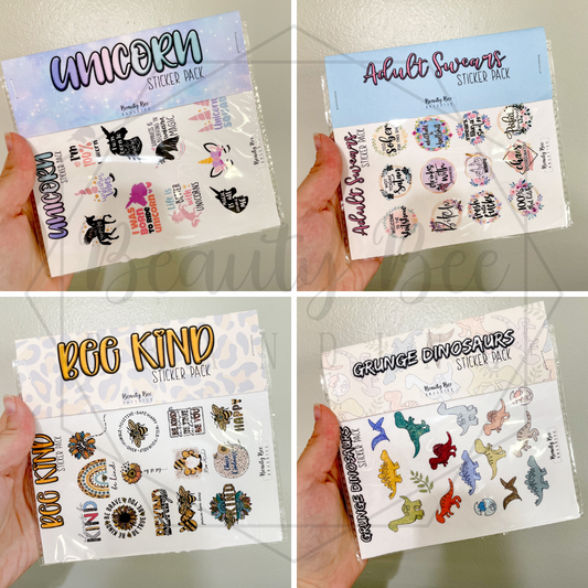 Sticker Packs ALL DESIGNS