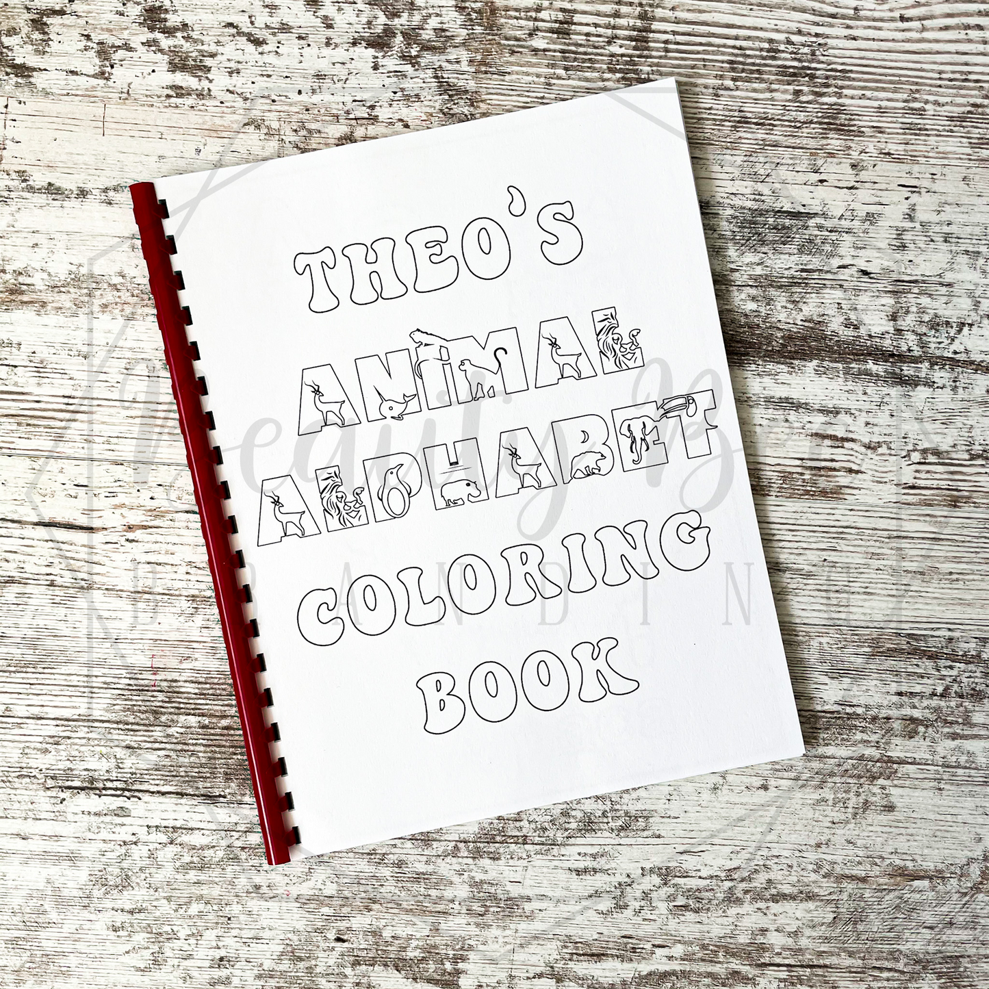 Animal Alphabet Coloring Book