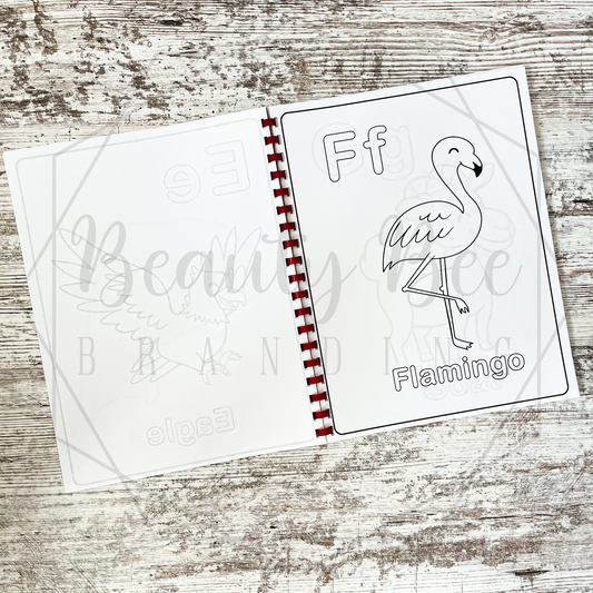 Animal Alphabet Coloring Book