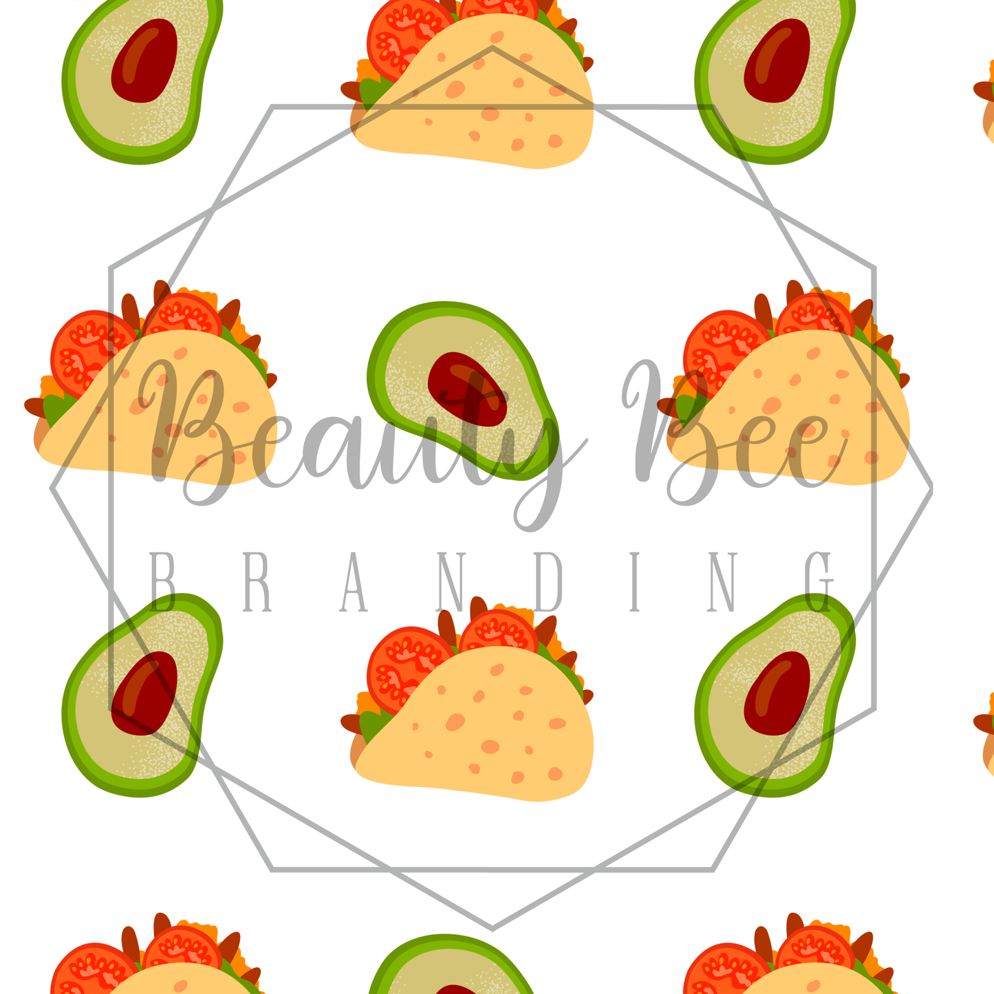 Taco & Avocado SEAMLESS PATTERN