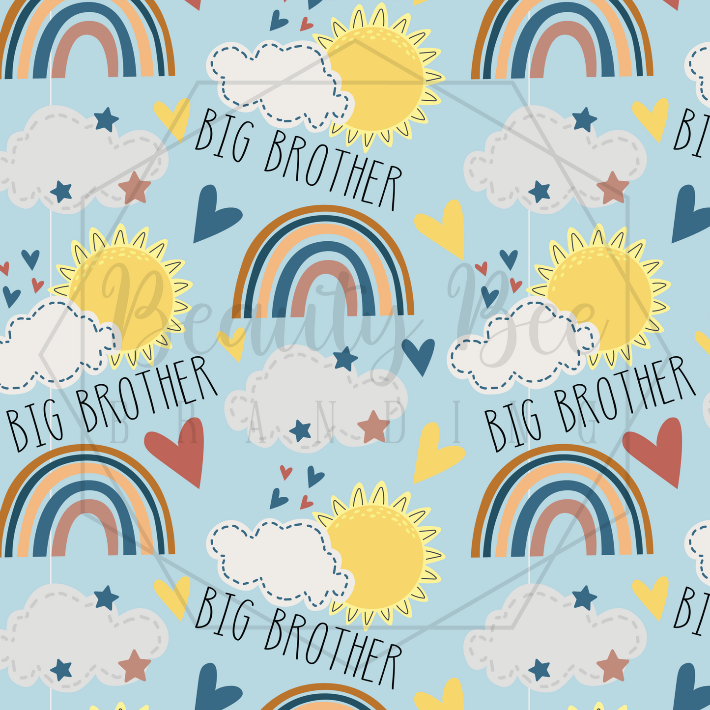 Big Brother Rainbows SEAMLESS PATTERN