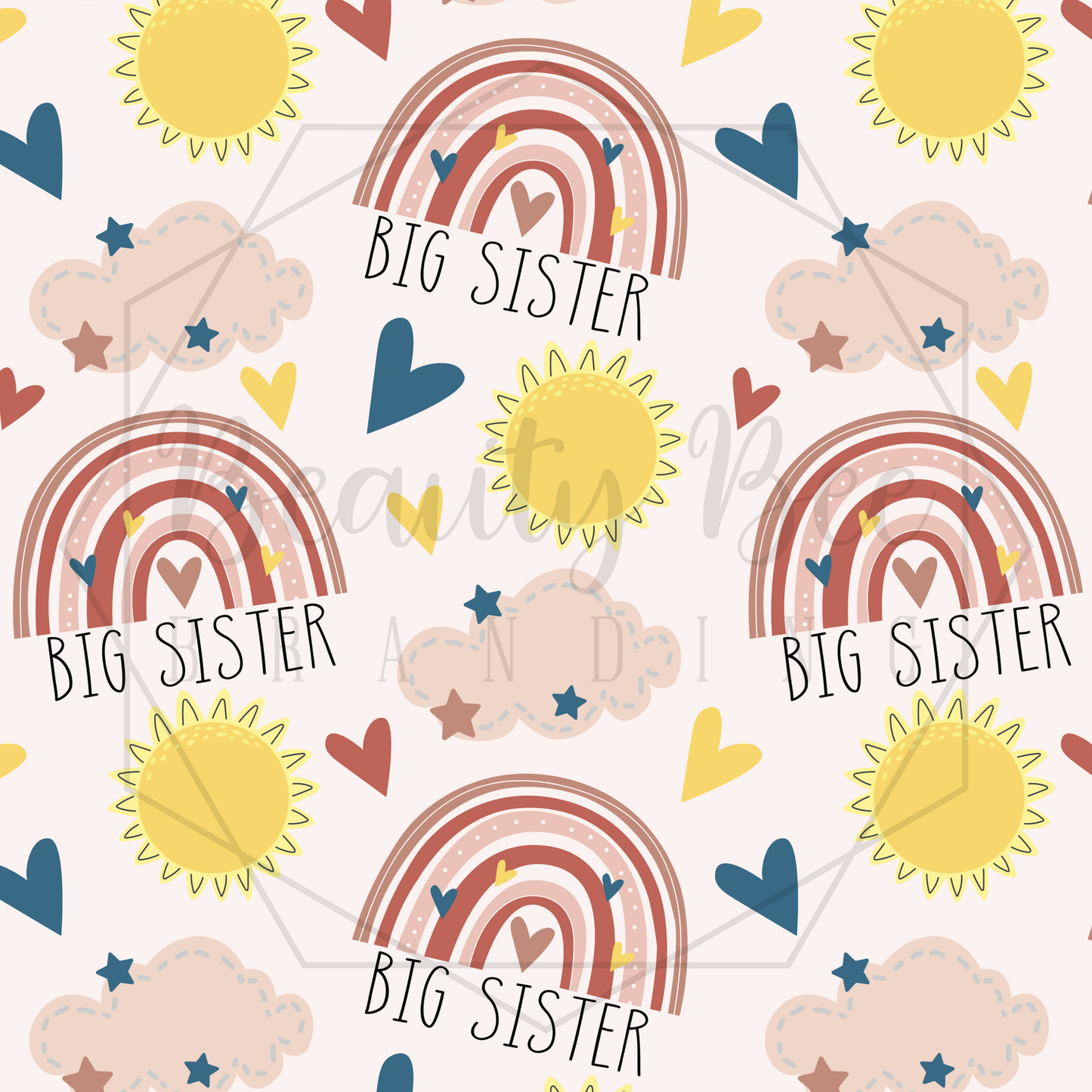 Big Sister Rainbows SEAMLESS PATTERN