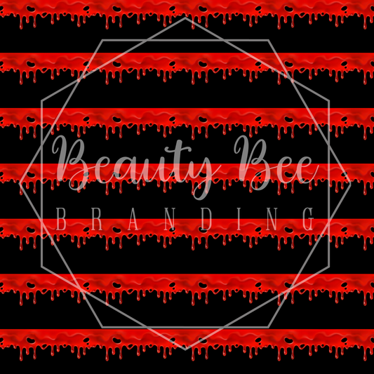 Dripping Blood 7-1 Full Yard SEAMLESS PATTERN