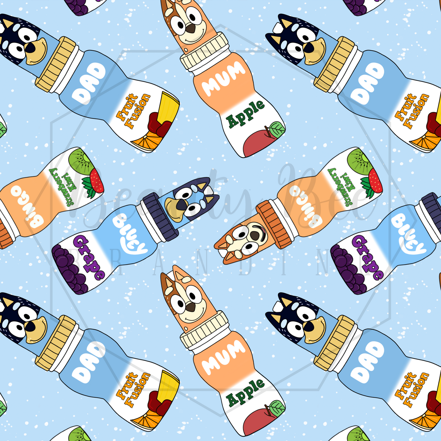 Juice Dogs SEAMLESS PATTERN