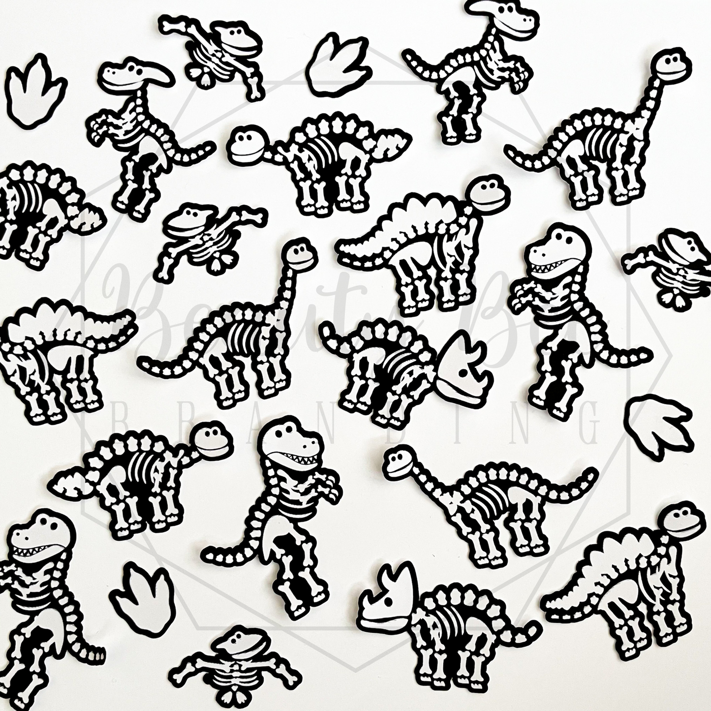 Dino Bones Temporary Tattoos