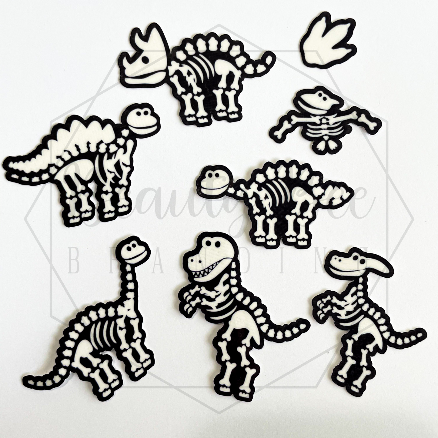 Dino Bones Temporary Tattoos