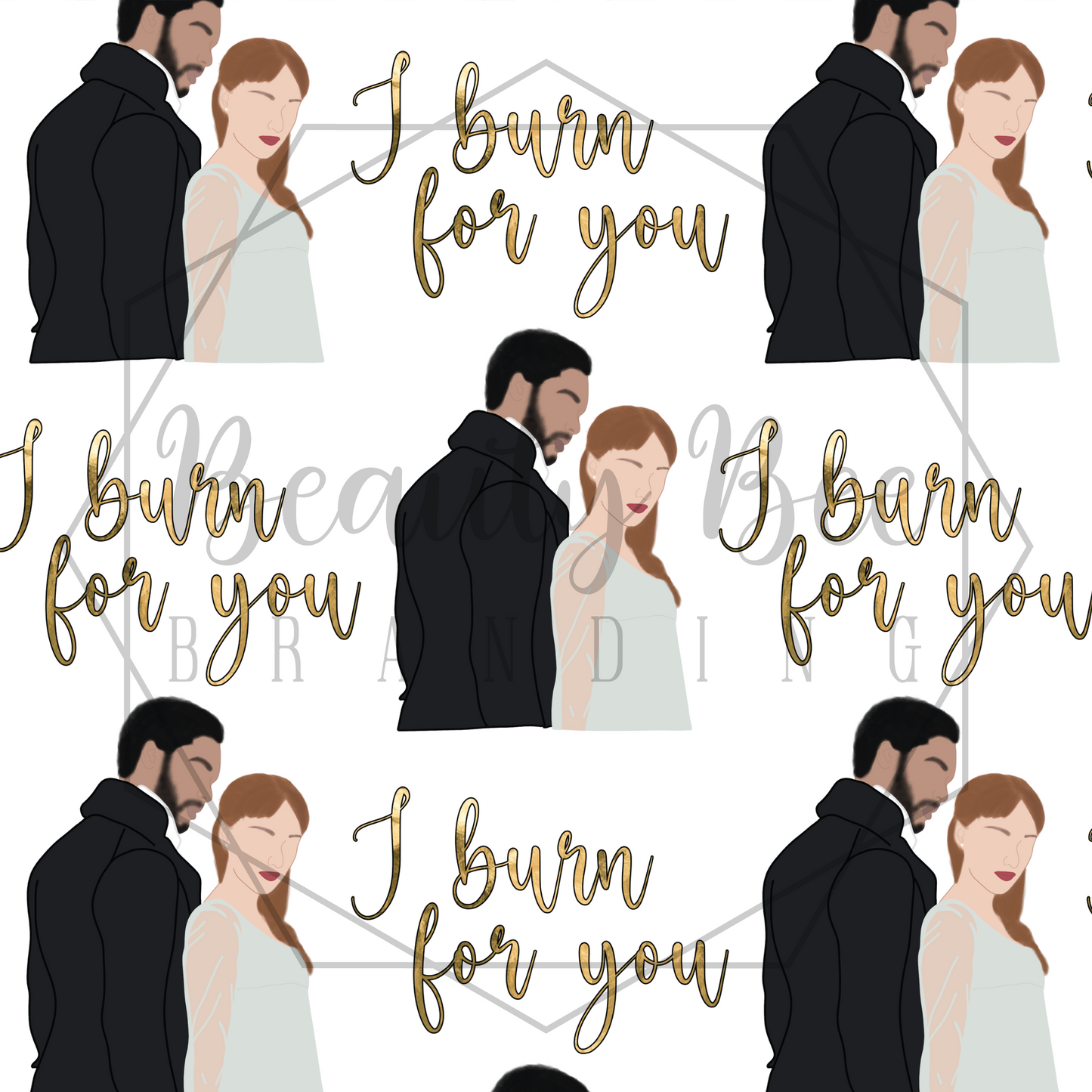 I Burn For You SEAMLESS PATTERN
