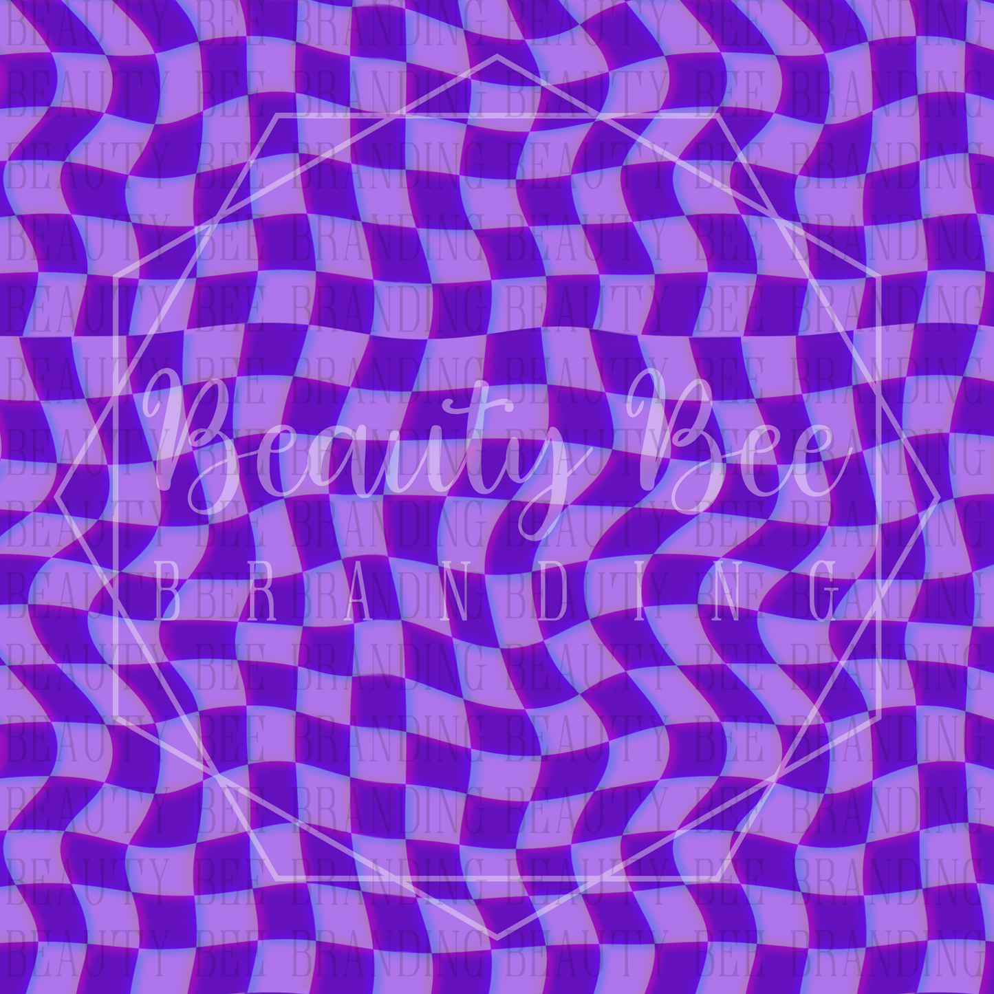 Groovy Neon Checks Purple SEAMLESS PATTERN