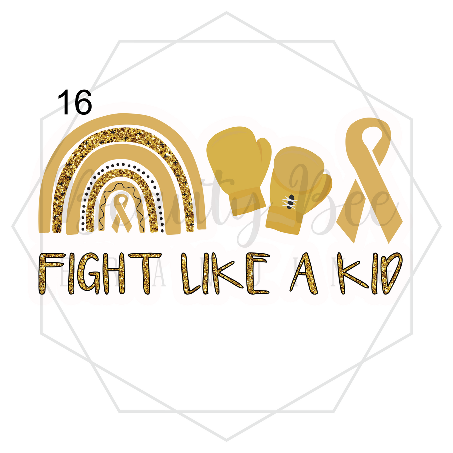Childhood Cancer Temporary Tattoos