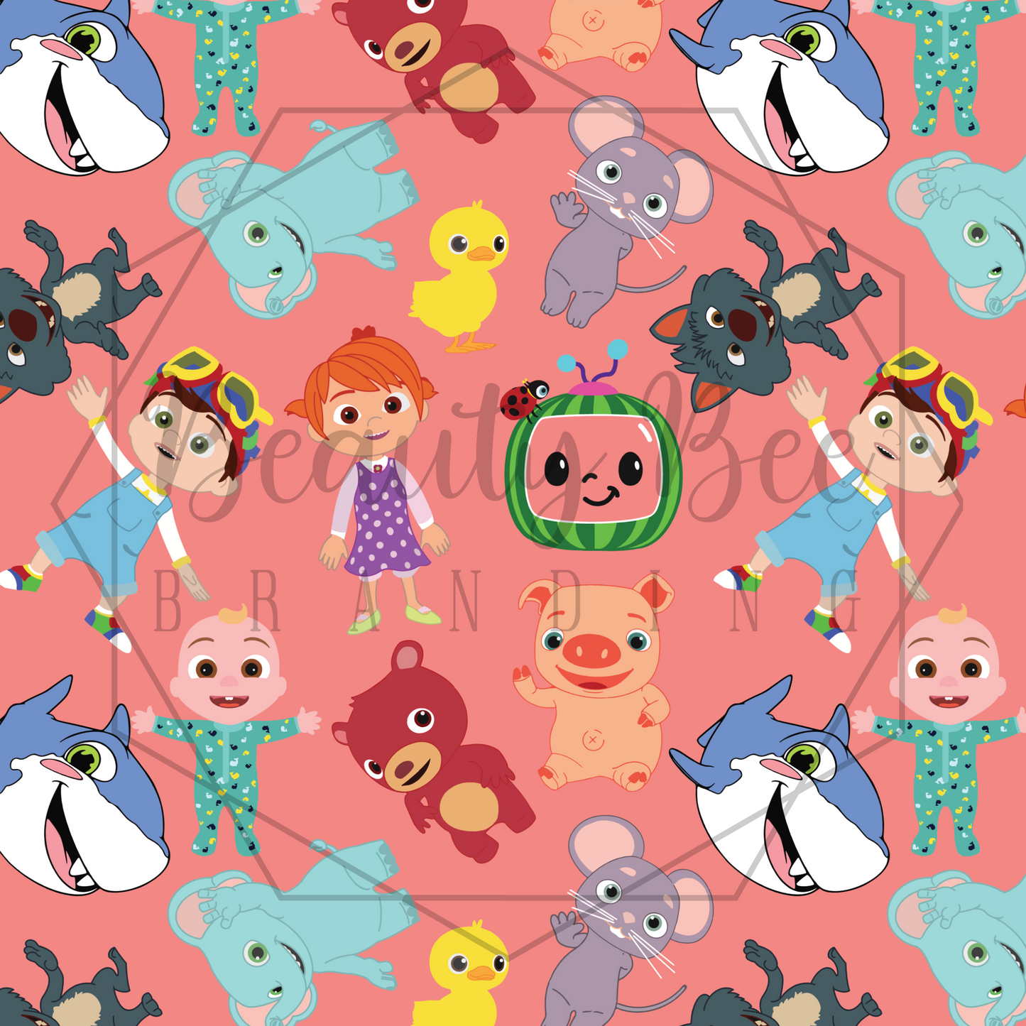 Fruit Family Pink SEAMLESS PATTERN