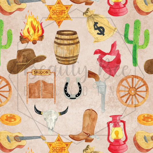 Cowboy SEAMLESS PATTERN