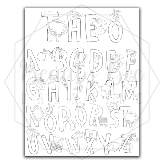 Kids Alphabet Customized DRY ERASE FRIDGE MAGNET