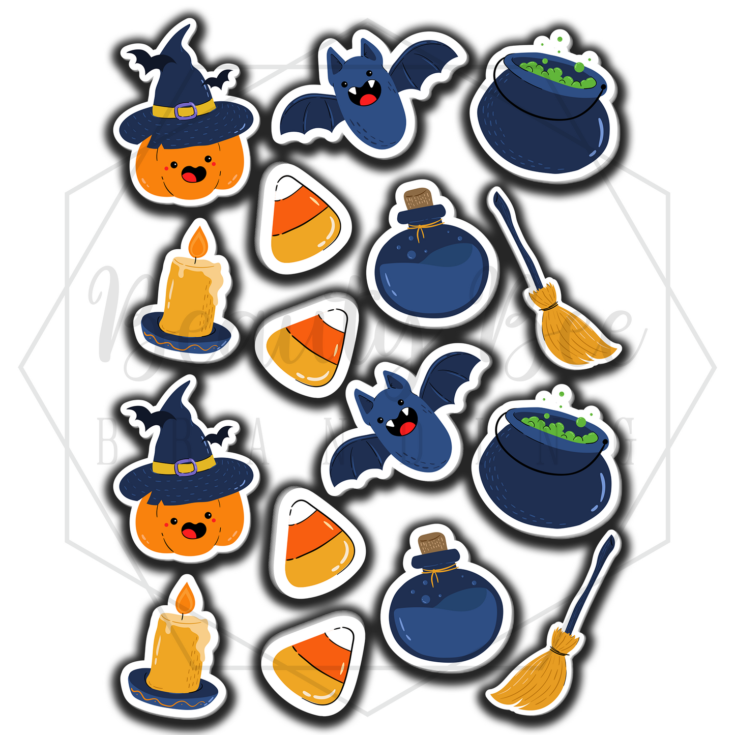 Cutesy Halloween Sticker Sheet