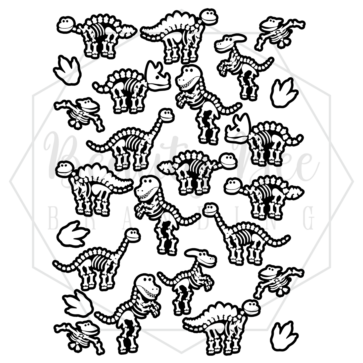 Dino Bones Sticker Sheet