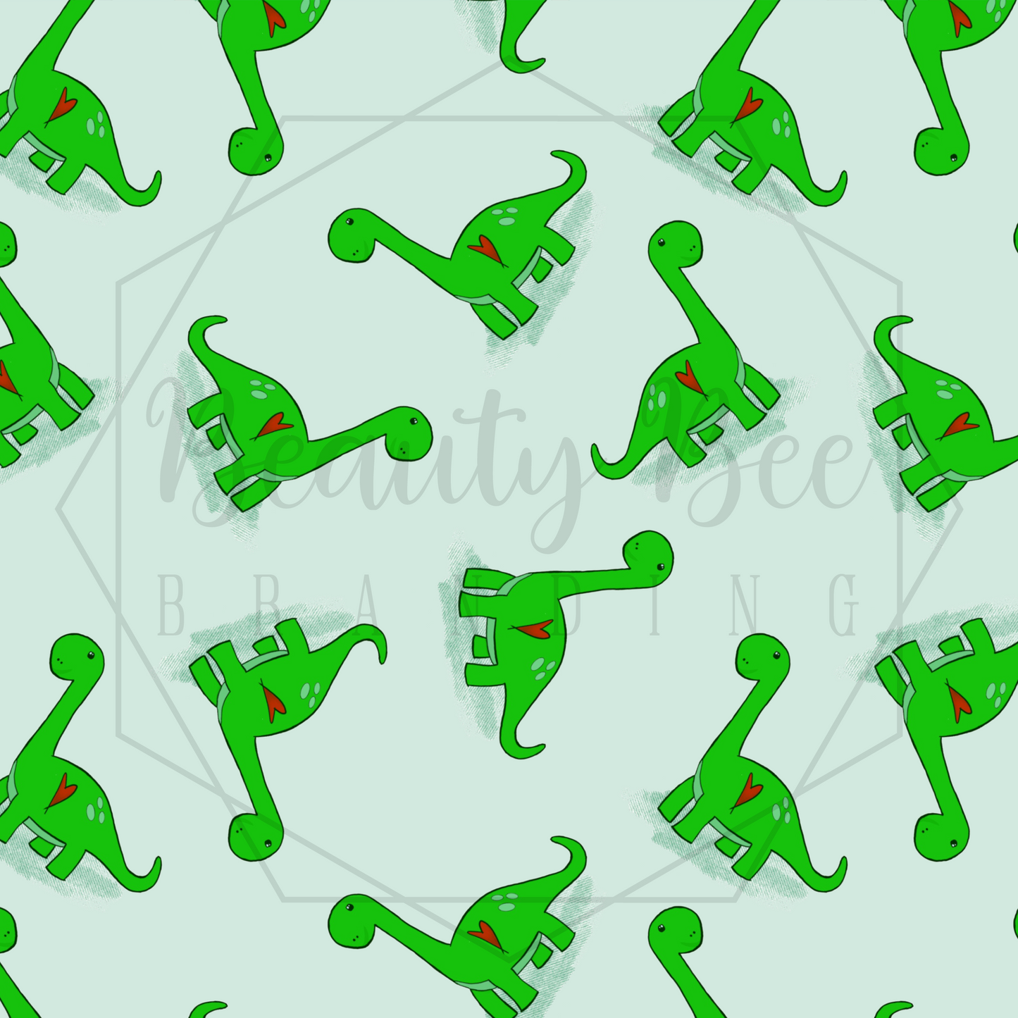 Dino Hearts SEAMLESS PATTERN