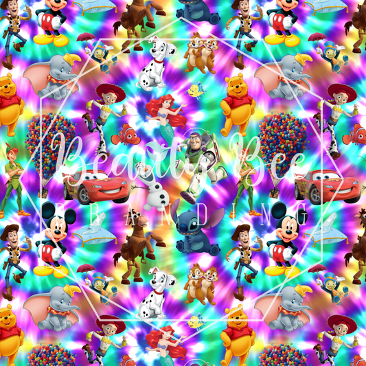 Walt's Magic Tie Dye SEAMLESS PATTERN