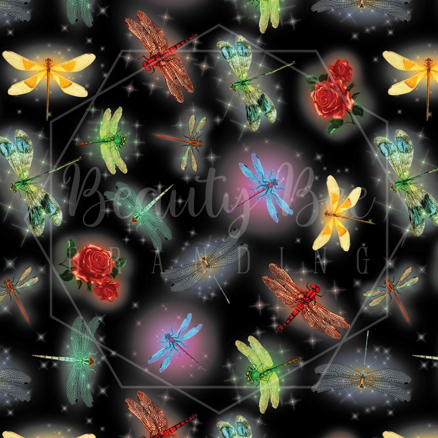 Dragonfly Magic SEAMLESS PATTERN