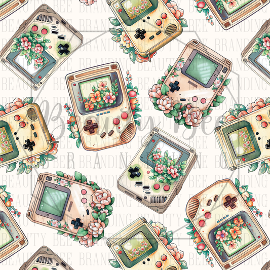 Floral Gaming SEAMLESS PATTERN