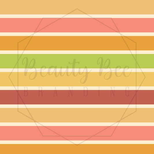 Fruit Salad Stripes Coordinate SEAMLESS PATTERN