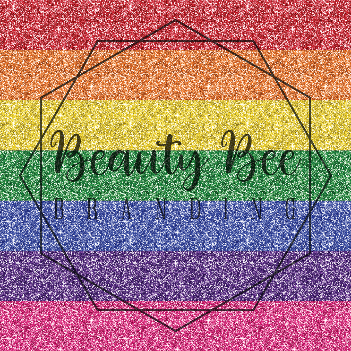 Solid Rainbow Glitter 7-in-1 Full Yard SEAMLESS PATTERN