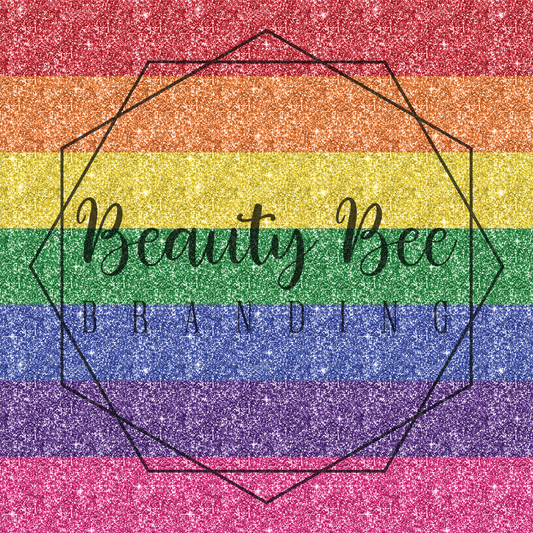 Solid Rainbow Glitter 7-in-1 Full Yard SEAMLESS PATTERN