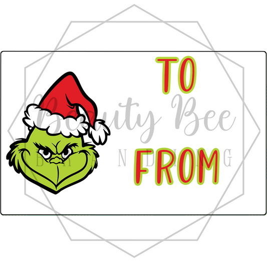 Mean One V14 Gift Tag Stickers
