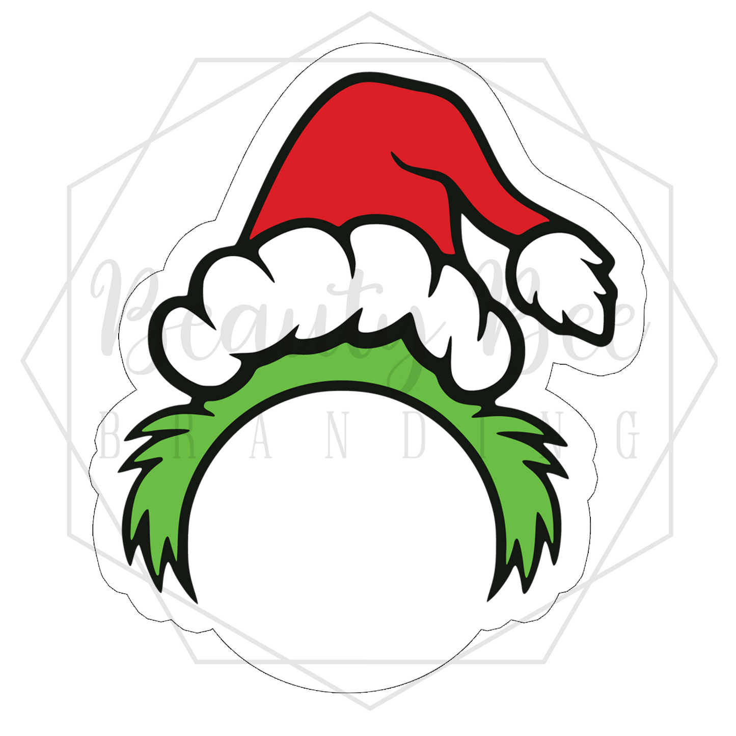 Mean One Head Gift Tag Stickers